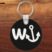 wanker w anchor sleutelhanger (Voorkant)