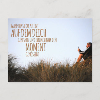 Wann hast du zuletzt auf dem Deich gesessen…? Briefkaart