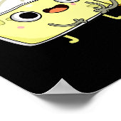 Wanna Curdle Grappige Kaas Puns Donkere BG Poster (Hoek)