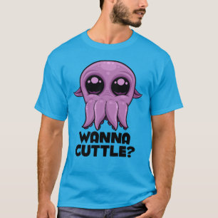 Wanna Cuttle Schattigee Cartoon inktvis T-shirt
