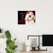 WANNA JOUER AVEC MOI - Poster - KATI - Chien de ba (Bureau à domicile)