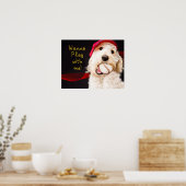 WANNA JOUER AVEC MOI - Poster - KATI - Chien de ba (Cuisine)
