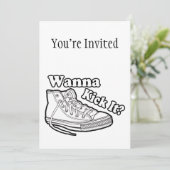 Wanna Kick it Sneakers Kaart (Staand voorkant)