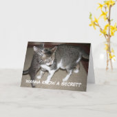 Wanna Know a Secret - Carte de fête des mères (Fleur jaune)