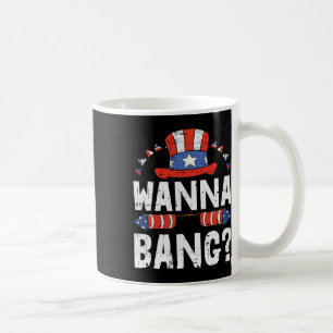 Wanna NG 4th of July Grappig Vuurwerk Patriottisch Koffiemok