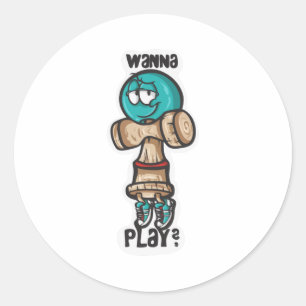 Wanna Play Ronde Sticker
