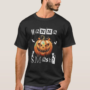 Wanna Smash Pompoen Scary Happy Halloween 2023 COS T-shirt