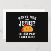 Wanna Taco Over Jesus Cinco de Mayo Christelijk Kaart (Voorkant / Achterkant)