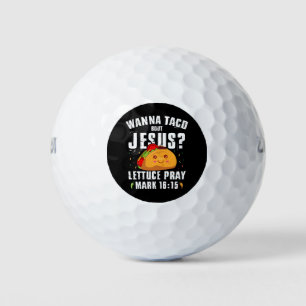 Wanna Taco Over Jezus Cinco de Mayo Christelijk Golfballen
