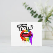 WANNA TASTE DE RAINBOW BRIEFKAART (Staand voorkant)