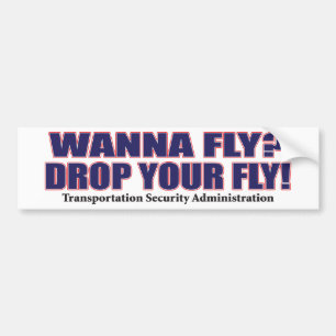 Wanna-Vliegen Bumpersticker