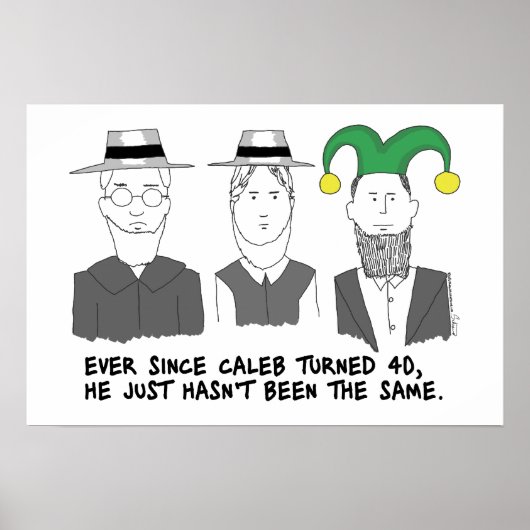Wanneer Amish 40 Poster draait (Voorkant)