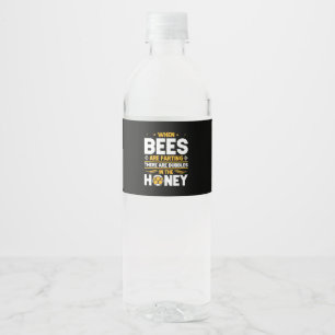 Wanneer bijen kweken waterfles etiket