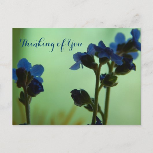 Wanneer blauw gevoel ... briefkaart (Voorkant)