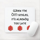 Wanneer de DM glimlacht Muismat (Met muis)