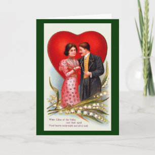 Wanneer de Lelietje-van-dalen Hun Werktijd gieten Feestdagen Kaart