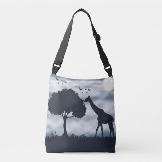 Wanneer de maan fluistert naar de Giraffe Crossbody Tas