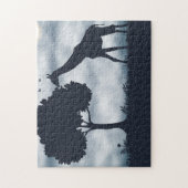 Wanneer de maan fluistert naar de Giraffe Legpuzzel (Verticaal)