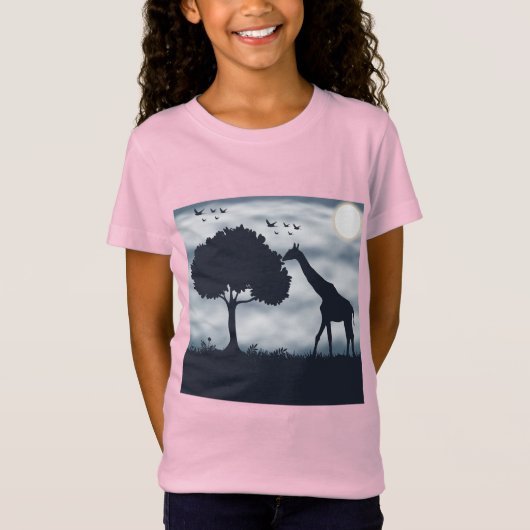 Wanneer de maan fluistert naar de Giraffe T-shirt (Voorkant)