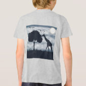 Wanneer de maan fluistert naar de Giraffe Tri-Blend Shirt (Achterkant)