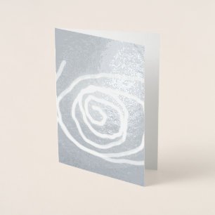 Wanneer de maan in een spiralen beweegt, abstracte folie kaarten