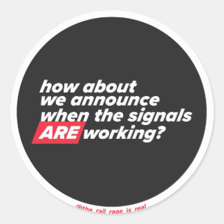 Wanneer de signalen werken - sticker