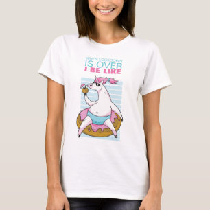 Wanneer de sluis voorbij is - grappige Unicorn Poo T-shirt