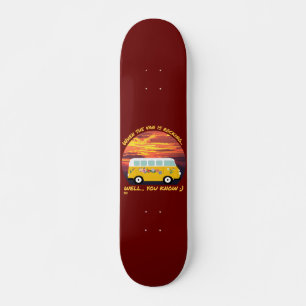 WANNEER DE VAN ROCKING... grappig vanlife 4 ooit i Skateboard