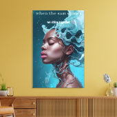 Wanneer de zon schijnt Canvas Print (Insitu (Woonkamer))