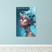 Wanneer de zon schijnt Canvas Print (Insitu (Houten vloer))