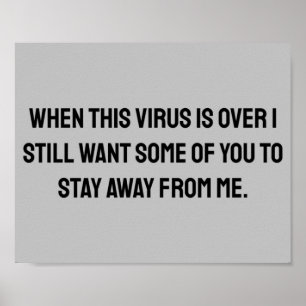 Wanneer dit virus meer dan 2020 humor is poster