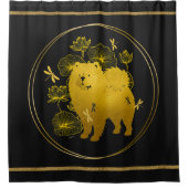 WANNEER DRAKEN VLIEGEN Chow Douchegordijn (Voorkant)