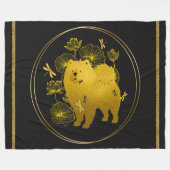 WANNEER DRAKEN VLIEGEN Chow Fleece Deken (Voorkant (Horizontaal))