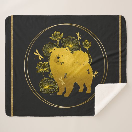 WANNEER DRAKEN VLIEGEN Chow Sherpa Deken (Voorkant (horizontaal))