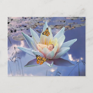 Wanneer een kleine baby naar bed gaat briefkaart