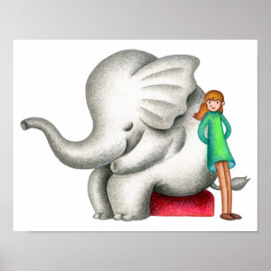 Wanneer een olifant en een meisje samenkomen. poster
