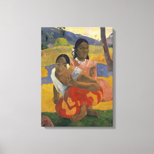 Wanneer ga je trouwen?  door Paul Gauguin Canvas Afdruk