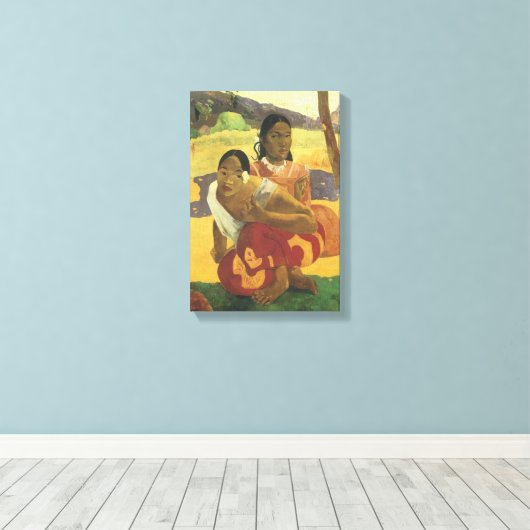 Wanneer ga je trouwen met Paul Gauguin, kunst? Canvas Afdruk (Insitu (Houten vloer))