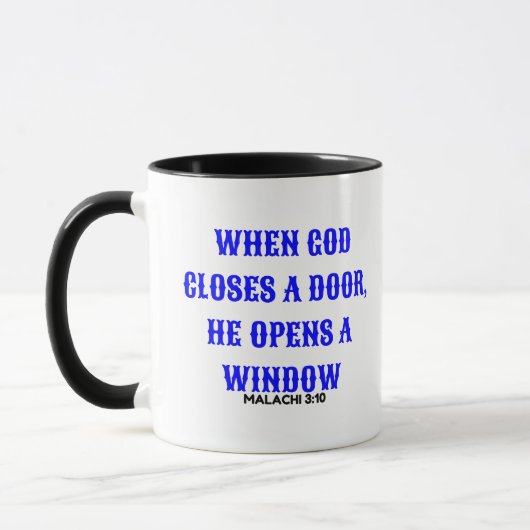 WANNEER GOD DE DEUR SLUIT, OPENT HIJ HET VENSTER MOK (Links)