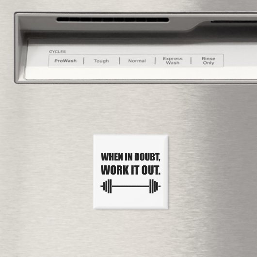 Wanneer het in twijfel getrokken werkt het uit magneet (Insitu (Vaatwasser))