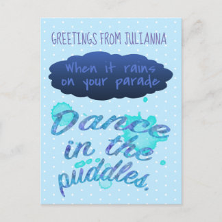 Wanneer het inspiratie opwekt, citaat aanmoediging briefkaart