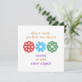 "Wanneer het knippert"-fotokaart Feestdagenkaart (Staand voorkant)