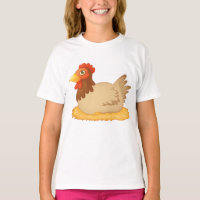 Wanneer het leggen op eieren Meisjes T-shirt