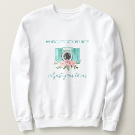 Wanneer het Leven Blurry Fotografie Sweatshirt kri (Design voorkant)