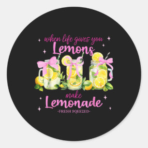 Wanneer het leven je citroenen geeft, maak je limo ronde sticker