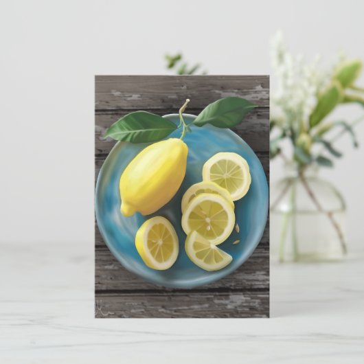 Wanneer het leven je citroenen geeft | Waterverf F (Staand voorkant)