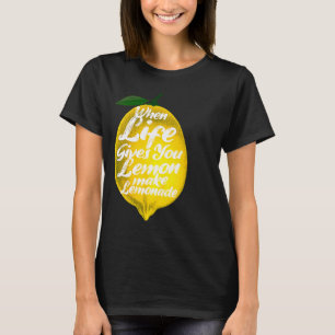 Wanneer het leven je een Lemon Veganism Organic Di T-shirt