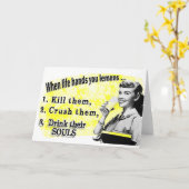 Wanneer het leven je leemons geeft kaart (Gele Bloem)