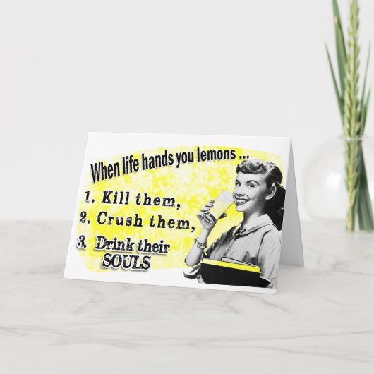 Wanneer het leven je leemons geeft kaart (Voorkant)