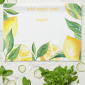 Wanneer het leven je leemons geeft theedoek (Gevouwen)